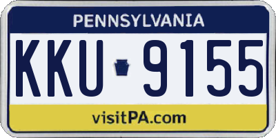 PA license plate KKU9155