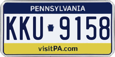 PA license plate KKU9158