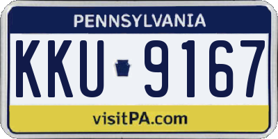 PA license plate KKU9167