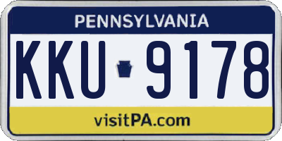 PA license plate KKU9178