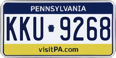 PA license plate KKU9268