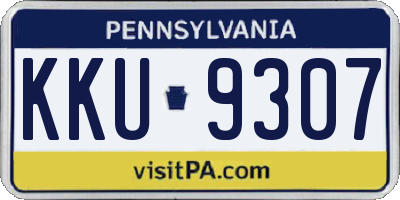 PA license plate KKU9307