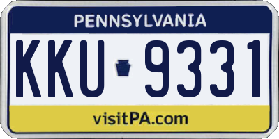 PA license plate KKU9331