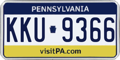PA license plate KKU9366