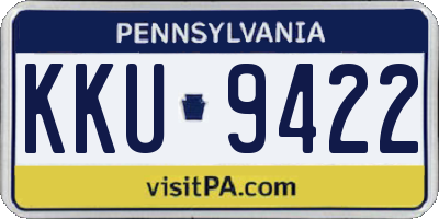 PA license plate KKU9422