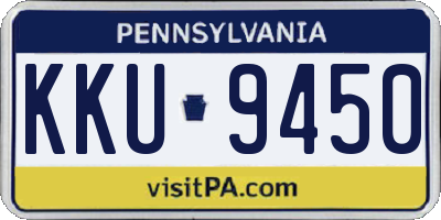 PA license plate KKU9450
