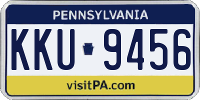 PA license plate KKU9456