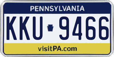 PA license plate KKU9466