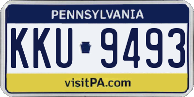 PA license plate KKU9493