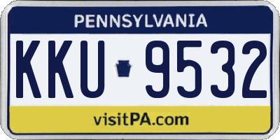 PA license plate KKU9532