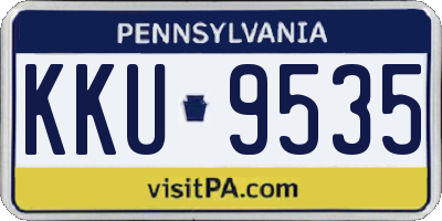 PA license plate KKU9535