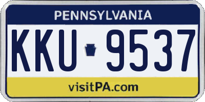 PA license plate KKU9537