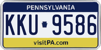PA license plate KKU9586