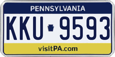 PA license plate KKU9593