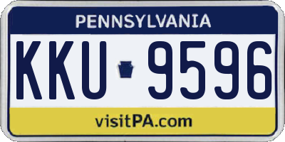 PA license plate KKU9596