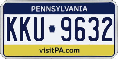 PA license plate KKU9632
