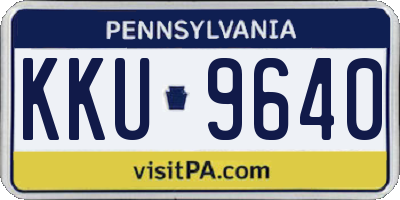 PA license plate KKU9640