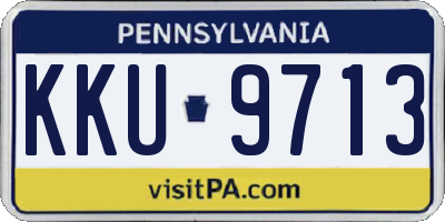 PA license plate KKU9713