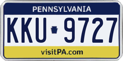 PA license plate KKU9727
