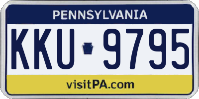 PA license plate KKU9795
