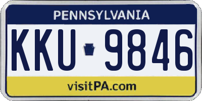 PA license plate KKU9846