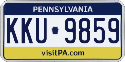 PA license plate KKU9859