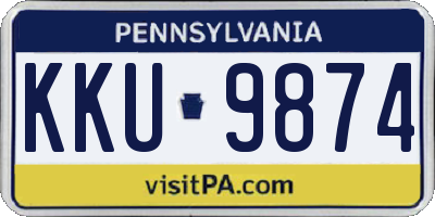 PA license plate KKU9874