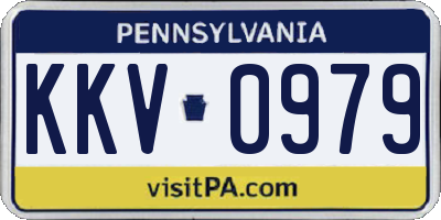 PA license plate KKV0979