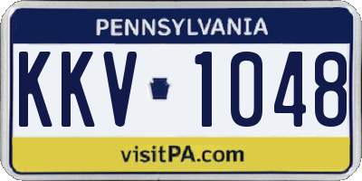 PA license plate KKV1048