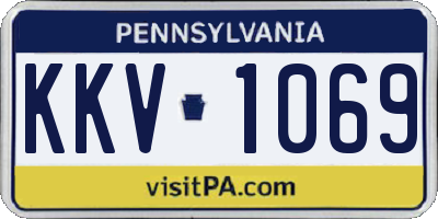 PA license plate KKV1069