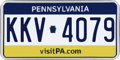 PA license plate KKV4079