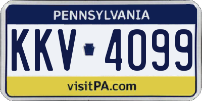 PA license plate KKV4099