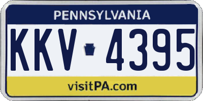 PA license plate KKV4395