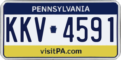 PA license plate KKV4591