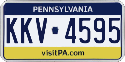 PA license plate KKV4595