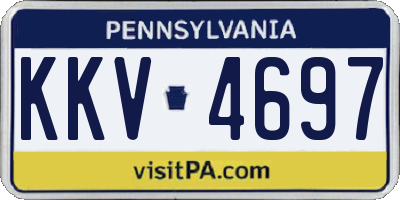 PA license plate KKV4697