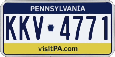 PA license plate KKV4771