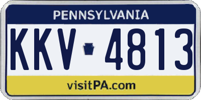 PA license plate KKV4813
