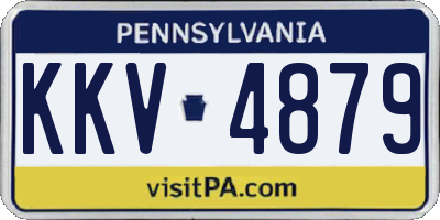 PA license plate KKV4879