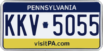 PA license plate KKV5055