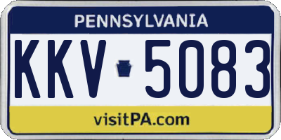 PA license plate KKV5083