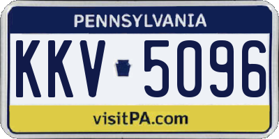 PA license plate KKV5096