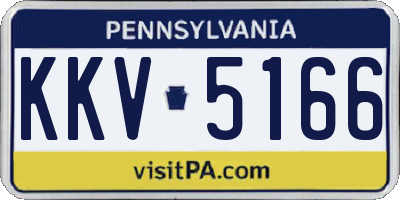 PA license plate KKV5166