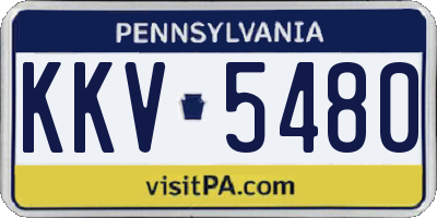 PA license plate KKV5480