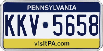 PA license plate KKV5658