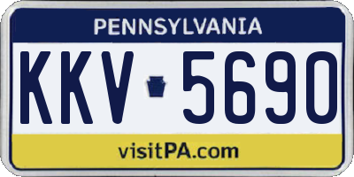 PA license plate KKV5690