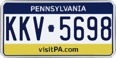 PA license plate KKV5698