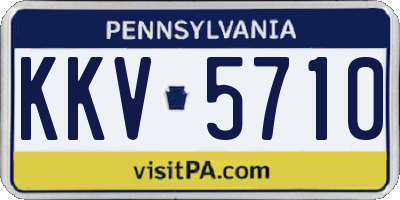 PA license plate KKV5710