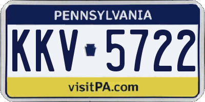 PA license plate KKV5722
