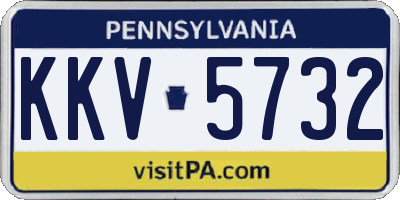 PA license plate KKV5732